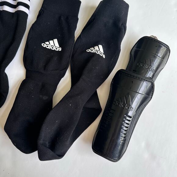 Adidas Soccer Sock Bundle with Chin Guards - Youth Medium - Picture 4 of 5